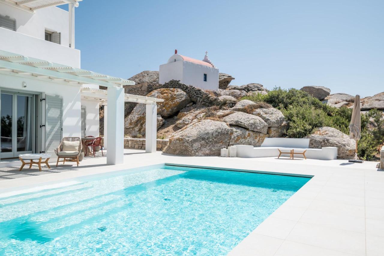 Villa Petra Mare Above Mykonos Town Private Pool Eksteriør bilde