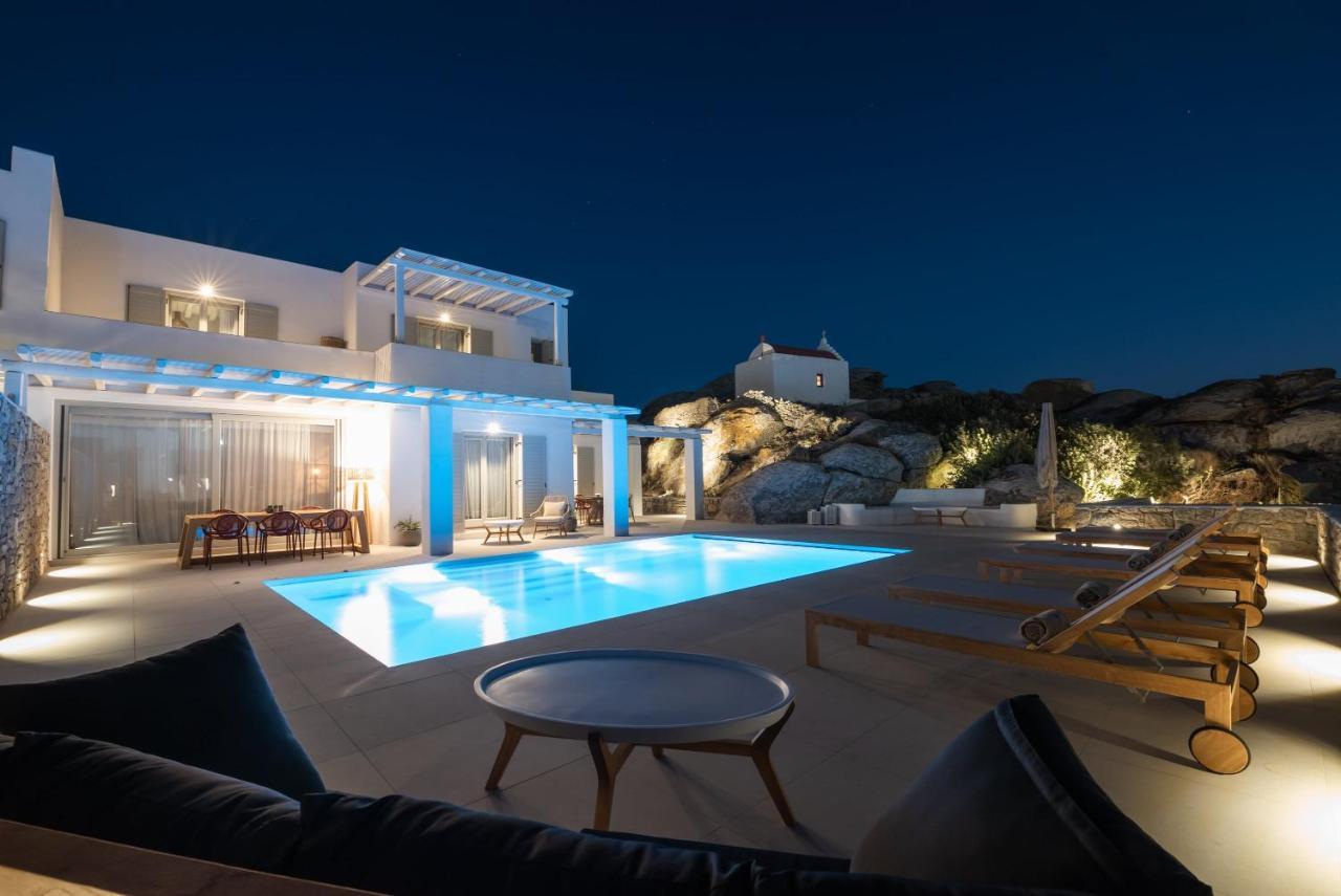 Villa Petra Mare Above Mykonos Town Private Pool Eksteriør bilde
